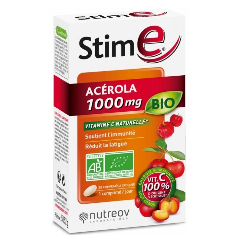 Stim E Acérola 1000 mg Bio 28 Comprimés à Croquer