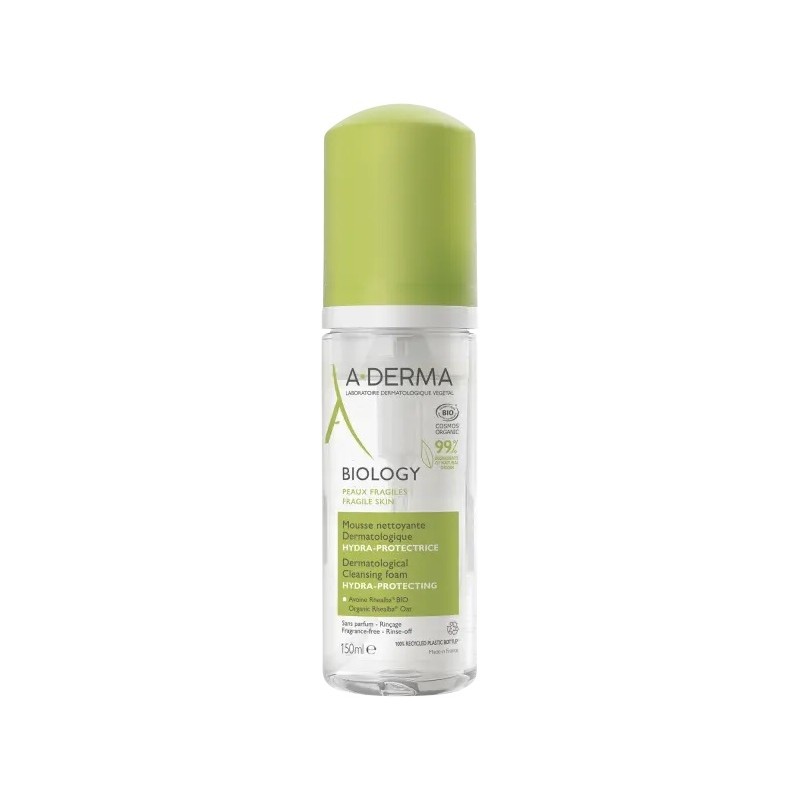 A-Derma Biology Mousse nettoyante dermatologique hydra-protectrice 150 ml