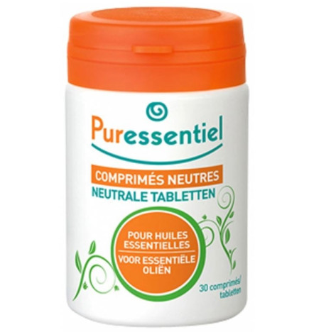 30 Comprimés Neutres pour Huiles Essentielles