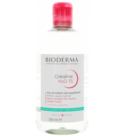 Créaline H2O TS Eau Micellaire Démaquillante 500 ml