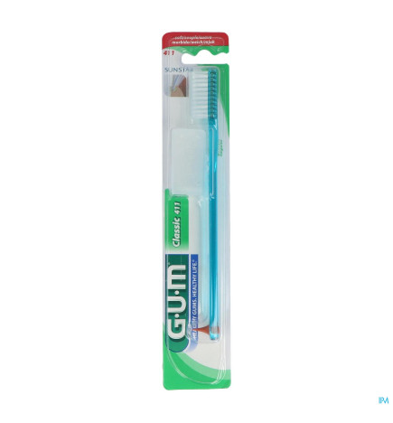 GUM – Classic Brosse A Dents Souple 4 Rangs Gde Tete