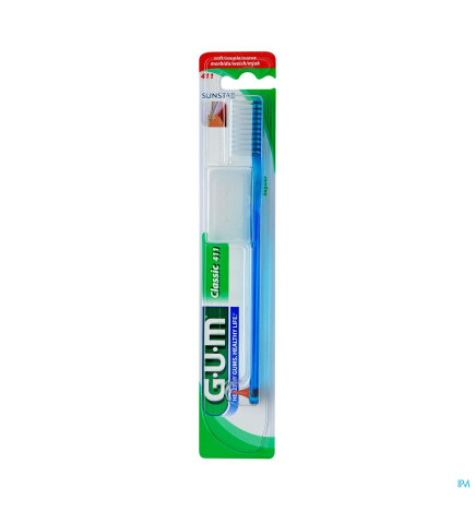 GUM – Classic Brosse A Dents Souple 4 Rangs Gde Tete