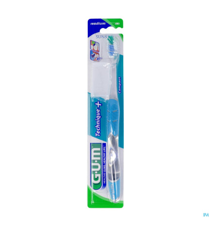 GUM – Technique+ Brosse A Dents Adulte Medium Compacte
