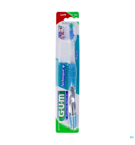 GUM – Technique+ Brosse A Dents Adulte Souple Regular