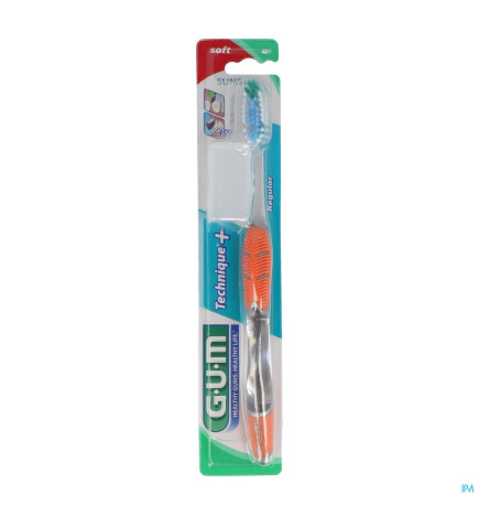GUM – Technique+ Brosse A Dents Adulte Souple Regular
