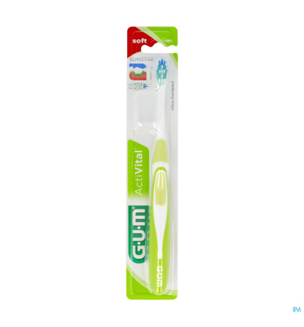 GUM – Activital Brosse A Dents Souple Ultra Compacte