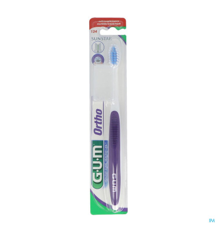 GUM – Brosse A Dents Orthodontique Coupe V 3 Rangs