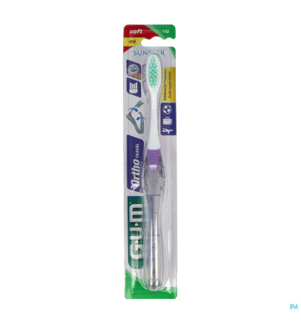 GUM – Brosse A Dents Orthodontique Voyage V 4 Rangs