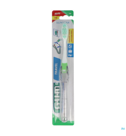 GUM – Travel Brush Brosse A Dents Voyage Souple Adulte