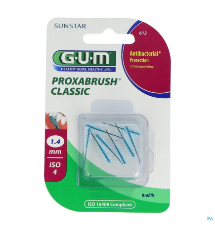 GUM – Classic Brossette Interdentaire Rech 1mm4 X8