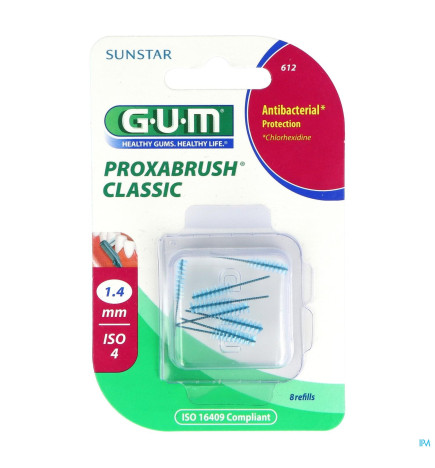 GUM – Classic Brossette Interdentaire Rech 1mm4 X8