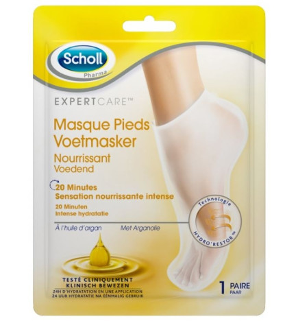 Scholl Masque Chaussette Pieds Huile Argan X2