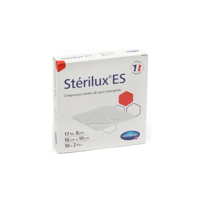 Sterilux Es Compresse Sterile 10cm X 10cm Sac2 10