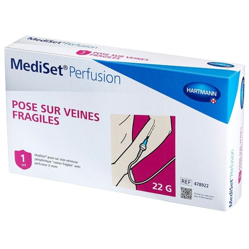 Mediset Set De Pose De Perfusion Pour Veines Fragiles Ou Voie Sc Avec Perfuseur 3voies