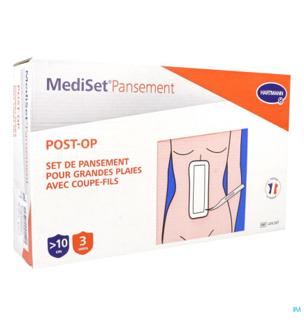 Hartmann – Mediset Pansement Postop Grande Plaie Suturee Avec Coupe Fil 3