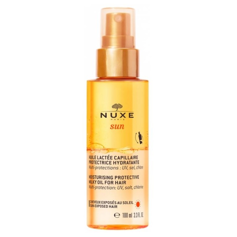 Nuxe Sun Huile Lactee Capillaire Brume Protectrice Hydratante 100ml