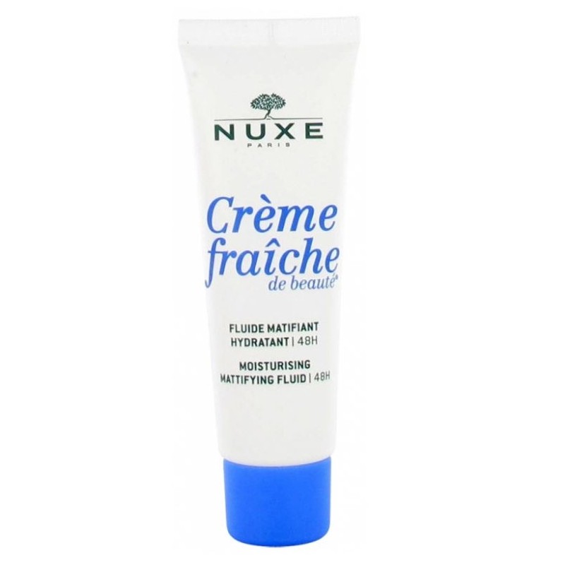 Nuxe Creme Fraiche De Beaute Fluide Matifiant Hydratation 48h Peaux Mixtes 50ml