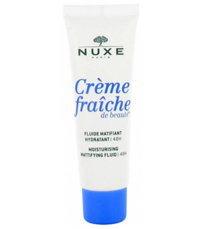Nuxe Creme Fraiche De Beaute Fluide Matifiant Hydratation 48h Peaux Mixtes 50ml