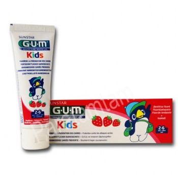 GUM KIDS DENTIFRICE 2 - 6 ANS GOUT FRAISE 50 ML 