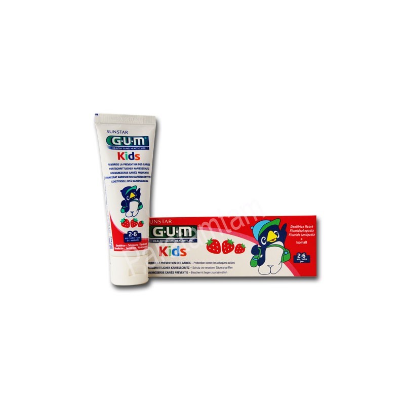 GUM KIDS DENTIFRICE 2 - 6 ANS GOUT FRAISE 50 ML 