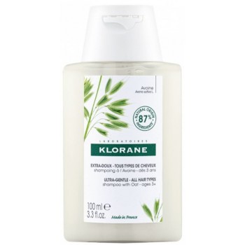 Klorane Shampooing Extra Doux Lait Avoine 100ml