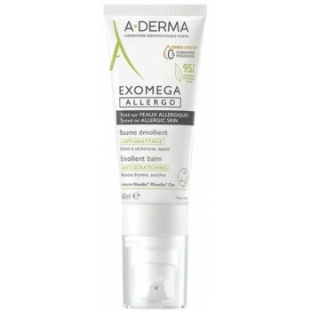 A-Derma Exomega Allergo Baume Emollient Antigrattage 40ml