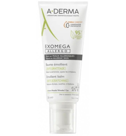A-Derma Exomega Allergo Baume Emollient Antigrattage 200ml