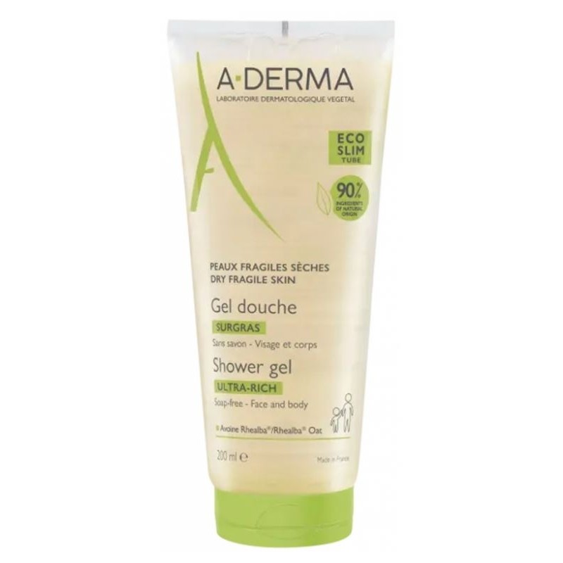 A Derma Gel Douche Surgras 200ml