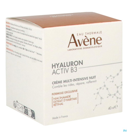 AVENE – Hyaluron Activ B3 Crème multi-intensive nuit, 40 ml