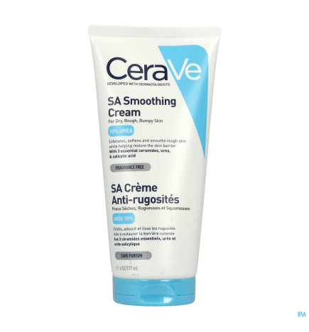 Cerave – SA crème anti-rugosités, 177 ml