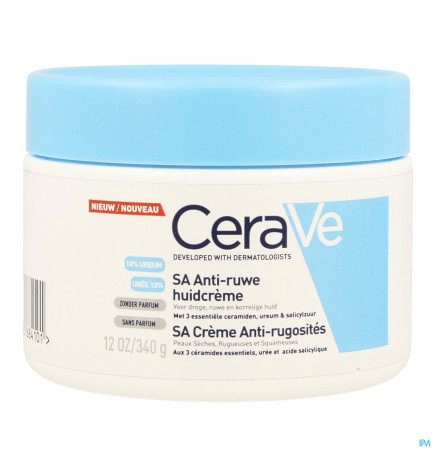 Cerave – SA crème anti-rugosités, 340 ml