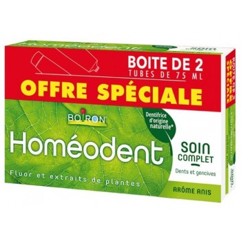 Homeodent Soin Complet Dents Et Gencives Citron Pate Dentifrice 75ml X2