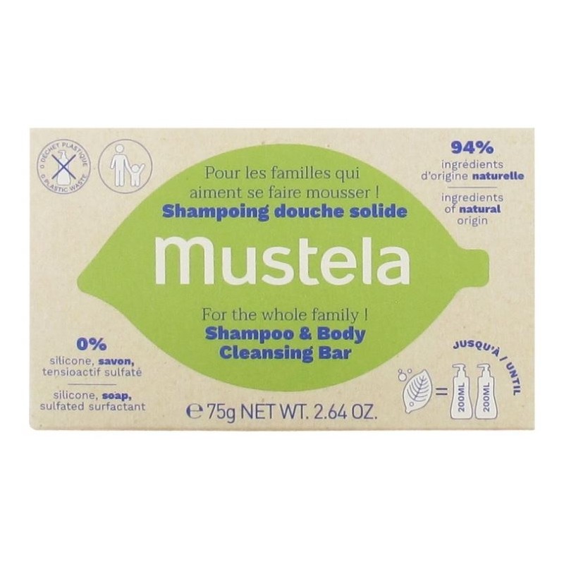 Mustela Shampooing Douche Solide 75g