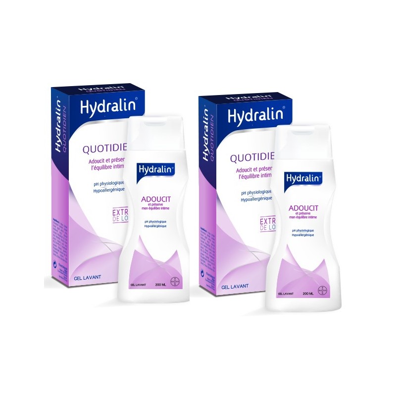 Hydralin Quotidien (Apaisa)  Gel Lavant 2 x 200 ml