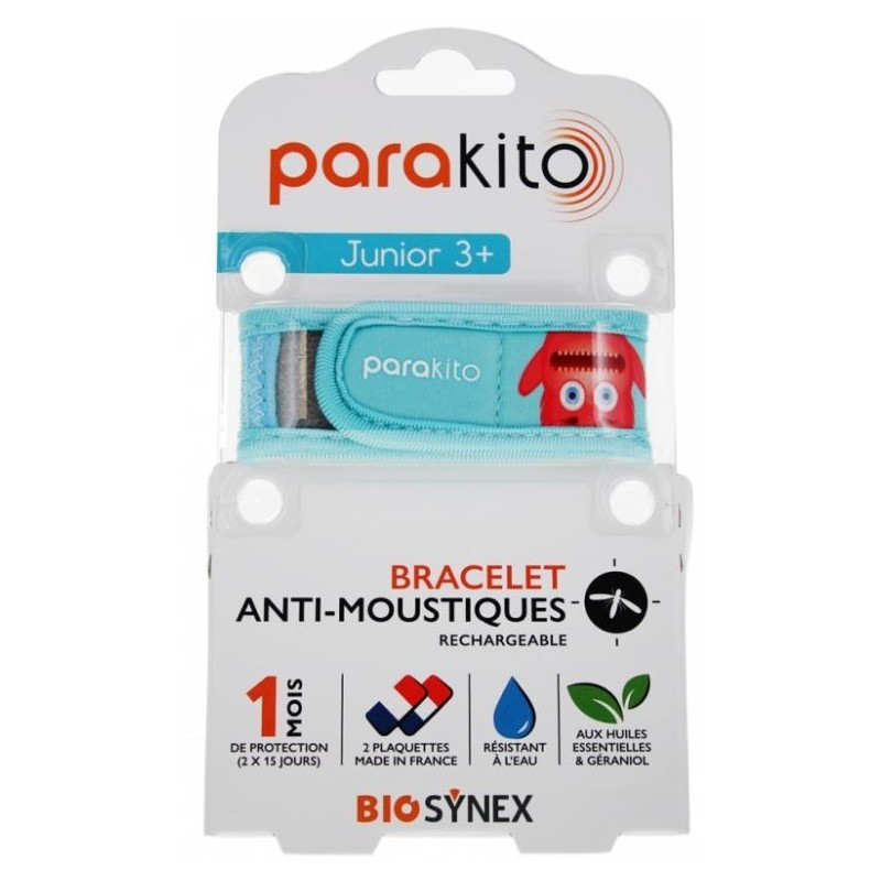 Parakito Bracelet Antimoustique Rechargeable Junior 1 Monstres