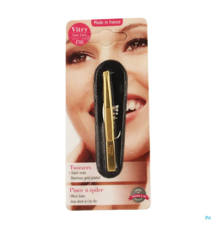 Vitry – Prestige Pince Épiler Oblique Inox (4016)