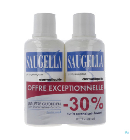 Saugella – Dermoliquide, 500 ml x2