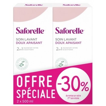 Saforelle Soin Lavant Doux  2 X 500 ml 