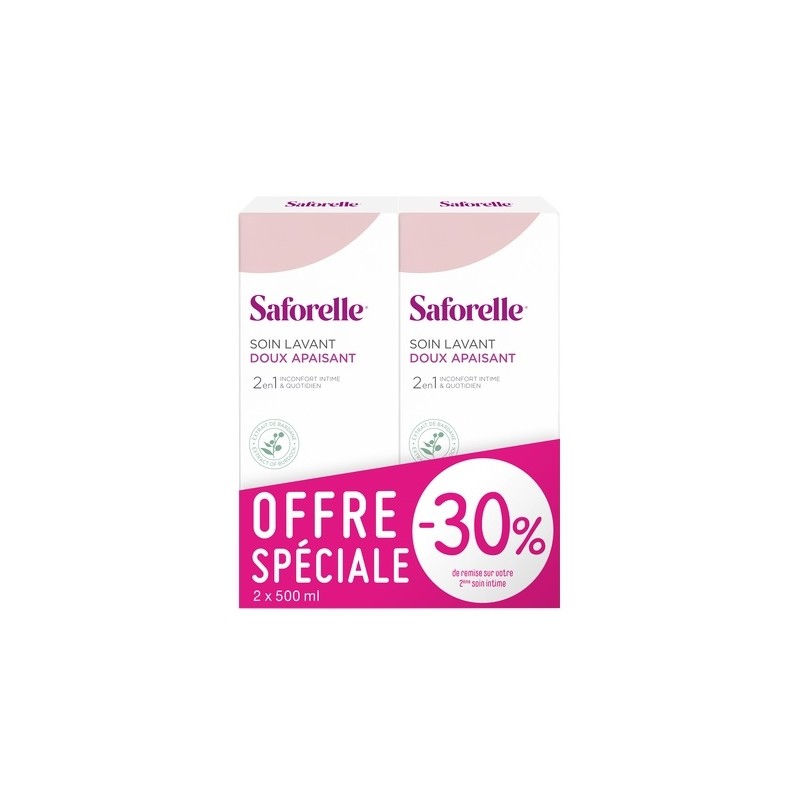 Saforelle Soin Lavant Doux  2 X 500 ml 