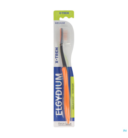 Elgydium – Xtrem Fluo, brosse à dents, medium