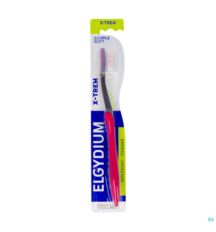 Elgydium – Xtrem Fluo, brosse à dents, souple