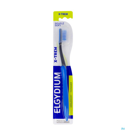 Elgydium – Xtrem Fluo, brosse à dents, souple