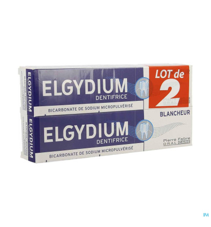 Elgydium – blancheur, dentifrice 75 ml, ×2