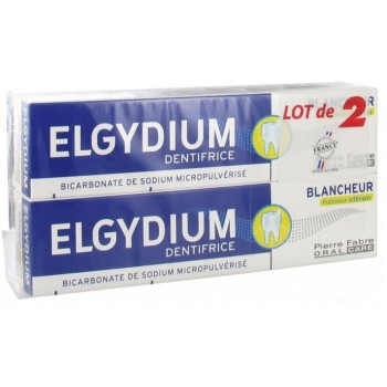 Elgydium Blancheur Dentifrice Citron 75ml X2