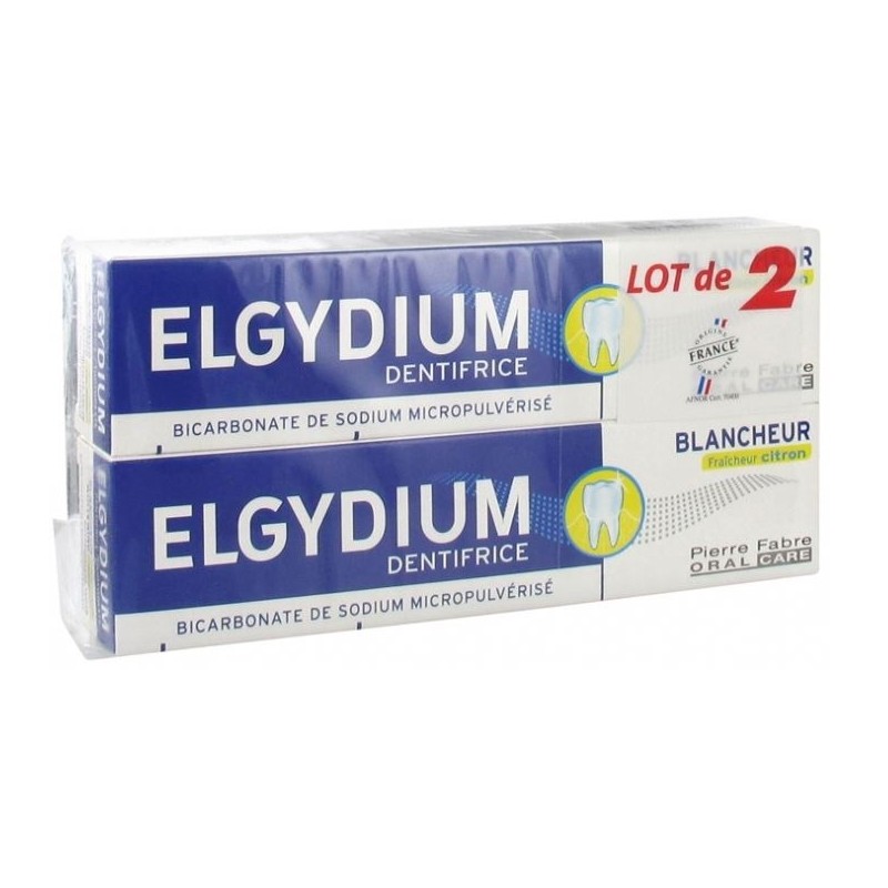 Elgydium Blancheur Dentifrice Citron 75ml X2