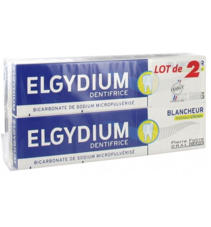 Elgydium Blancheur Dentifrice Citron 75ml X2