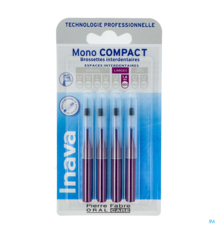 Inava – mono compact, brossettes violet, x4