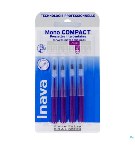 Inava – mono compact, brossettes violet, x4