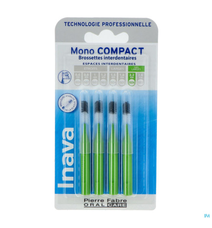 Inava – mono compact, brossettes vert, x4