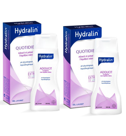 Hydralin – Quotidien gel lavant (Apaisa), 2 x 400 ml